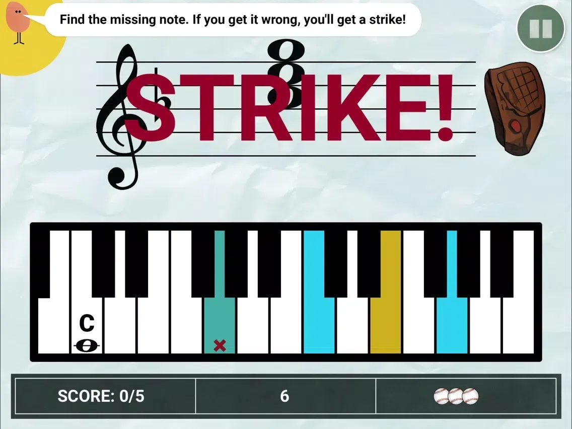 صور Note Reading - Baseball iPad 