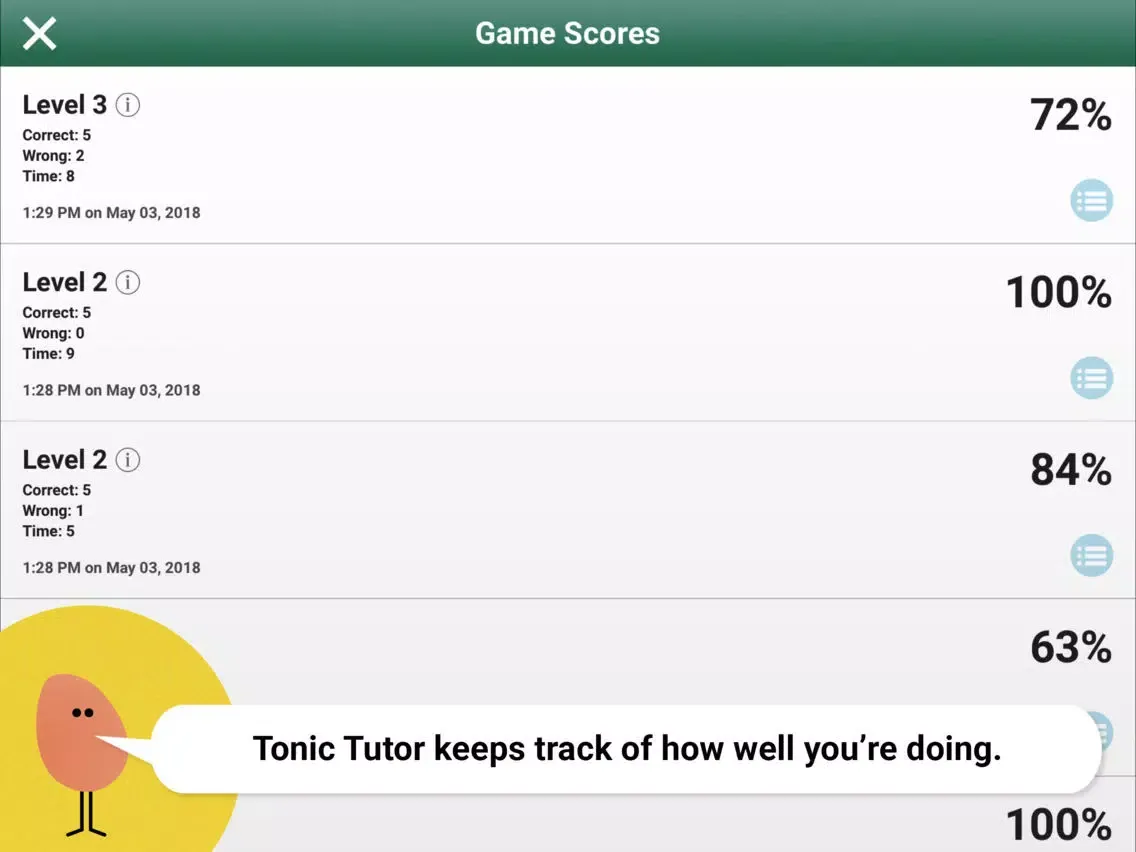 صور Note Reading - Baseball iPad 