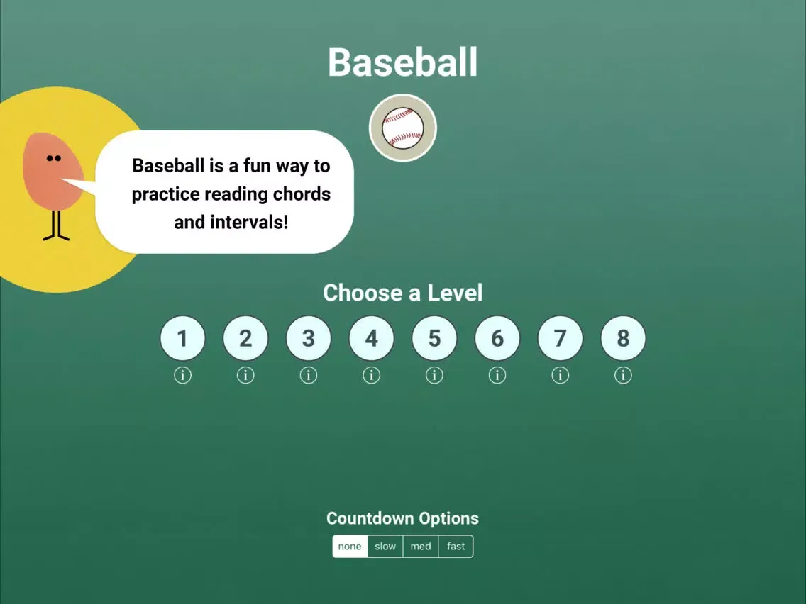 صور Note Reading - Baseball iPad 