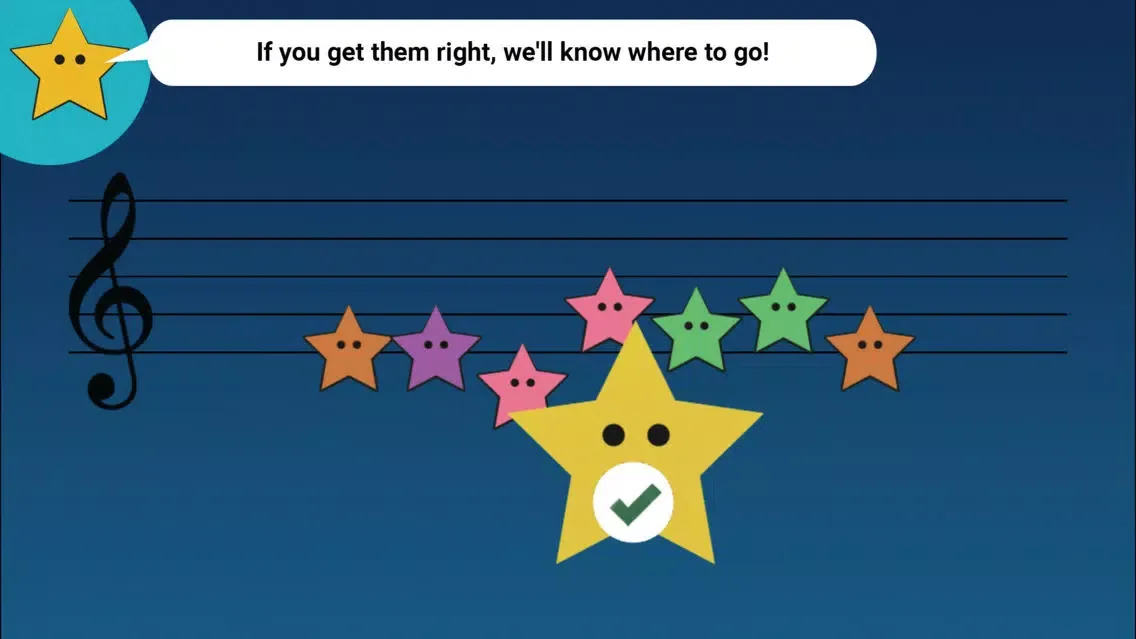 Tangkapan layar Note Reading - Stars