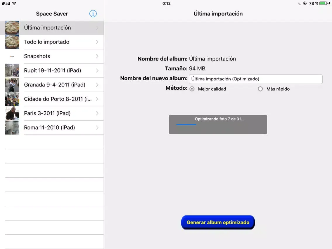 Space Saver iPad 應用截圖