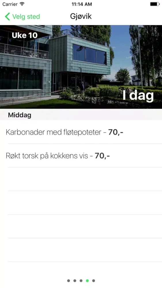 تصاویر NTNU Kantiner – Dagens Meny