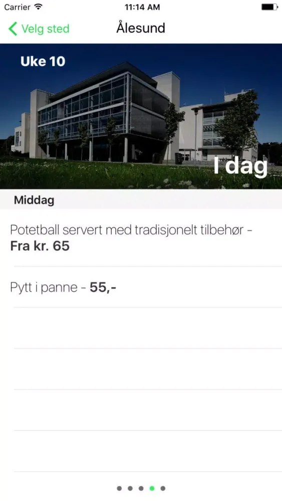 تصاویر NTNU Kantiner – Dagens Meny