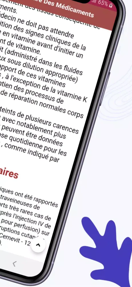 Capturas de tela do Dictionnaire Des Médicaments