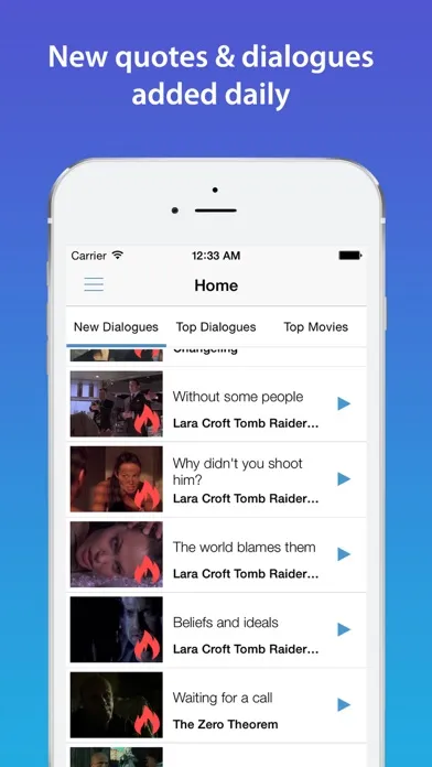 Скриншоты Tontiag - Movie Quotes & Trivia about Popular Films & TV Shows