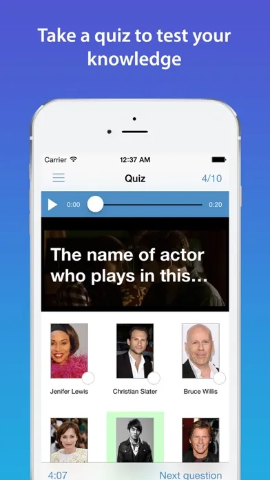 Скриншоты Tontiag - Movie Quotes & Trivia about Popular Films & TV Shows