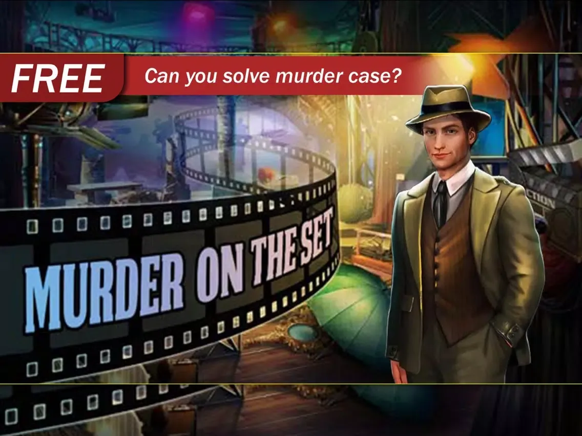 Capturas de tela do Hidden Object : Murder On The Set iPad 