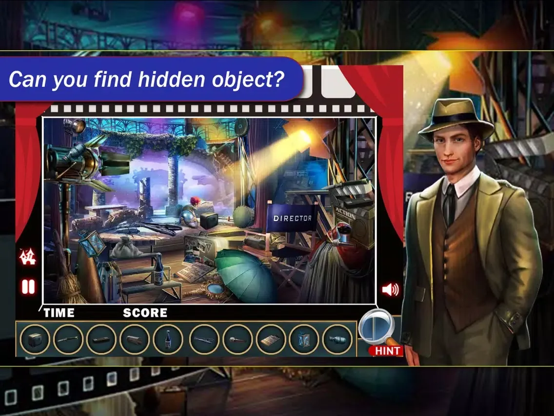 Capturas de tela do Hidden Object : Murder On The Set iPad 