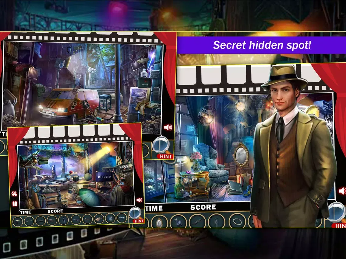 Capturas de tela do Hidden Object : Murder On The Set iPad 