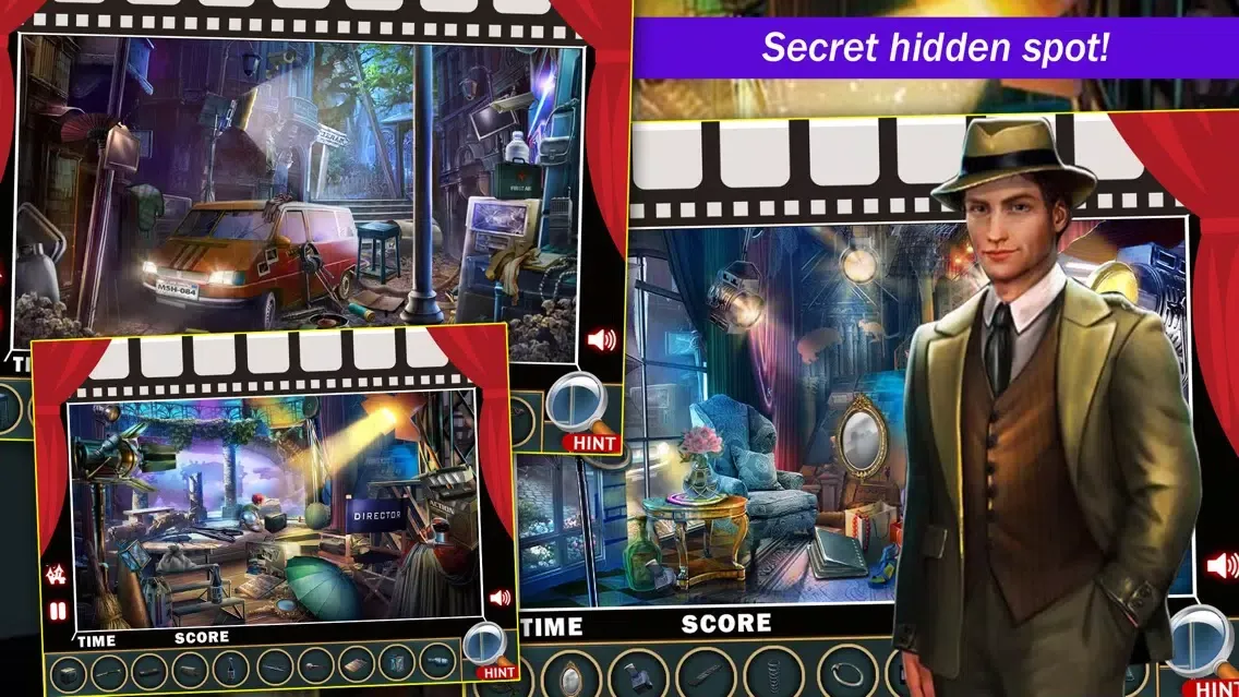 Capturas de tela do Hidden Object : Murder On The Set