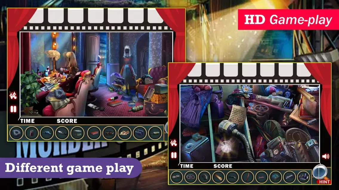 Capturas de tela do Hidden Object : Murder On The Set
