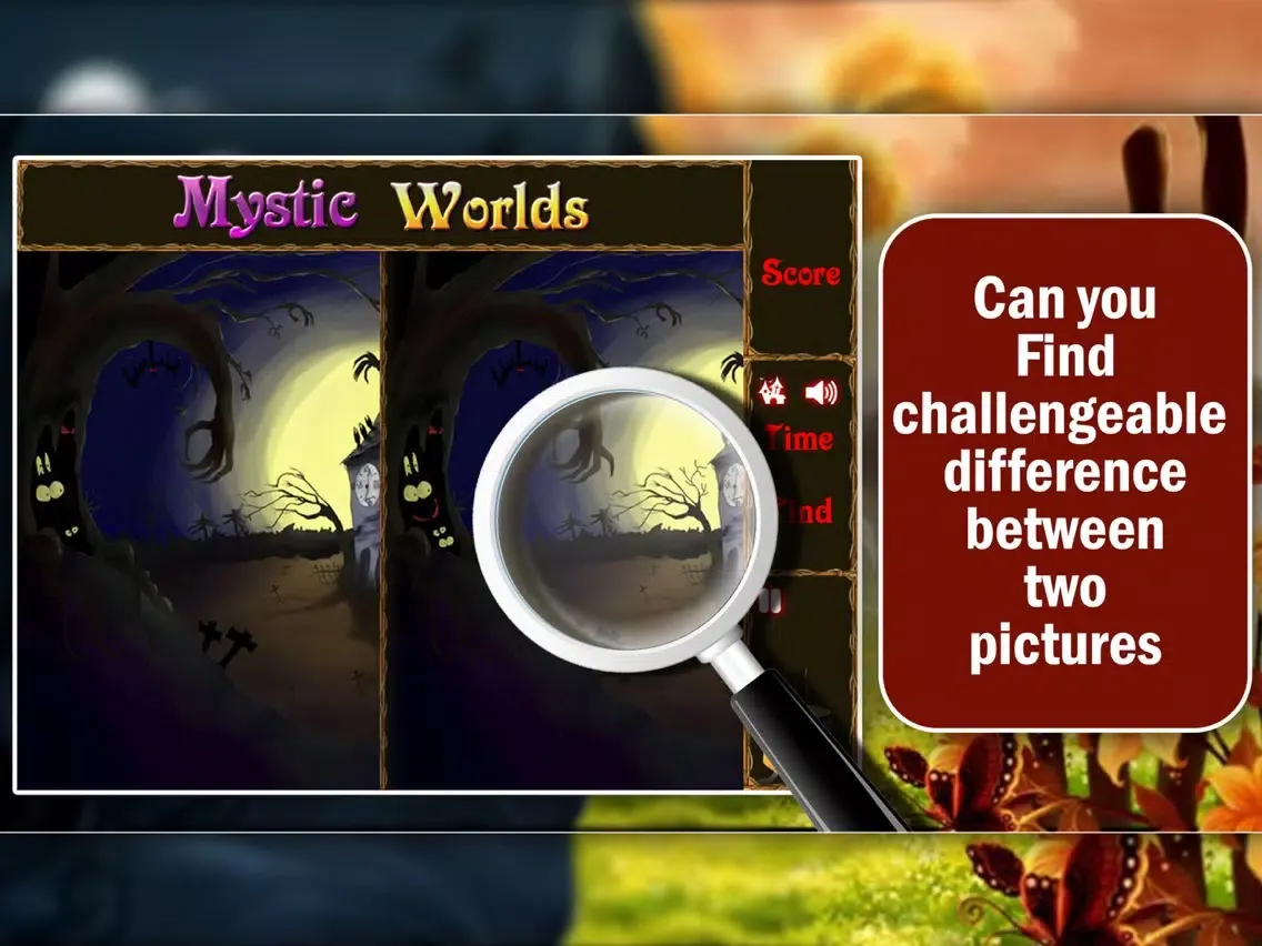 Spot the Difference: Mystic World iPad  Screenshots