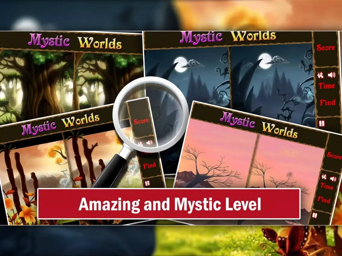 Spot the Difference: Mystic World iPad  Screenshots