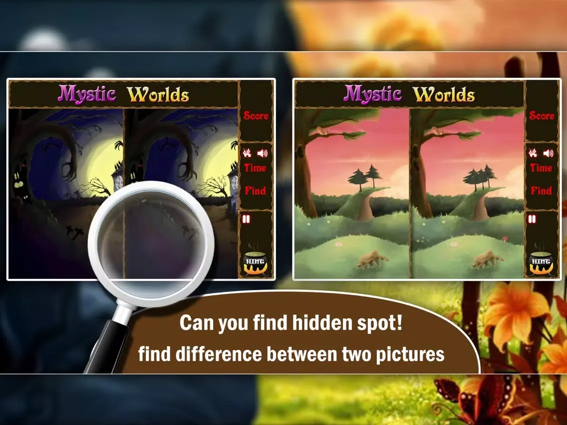 Spot the Difference: Mystic World iPad  Screenshots