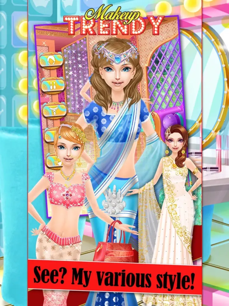 Trendy Dressup makeup iPad  스크린샷