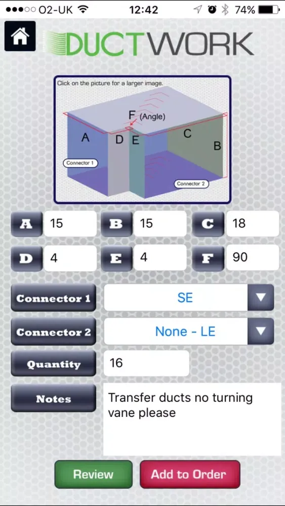 تصاویر Ductwork Ordering App