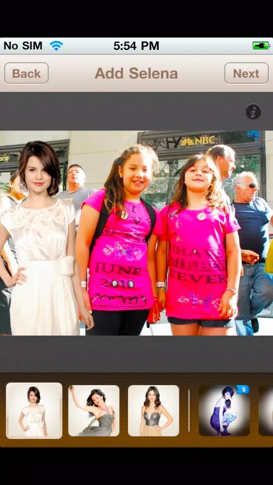 Ảnh chụp màn hình của Selena Gomez Me!