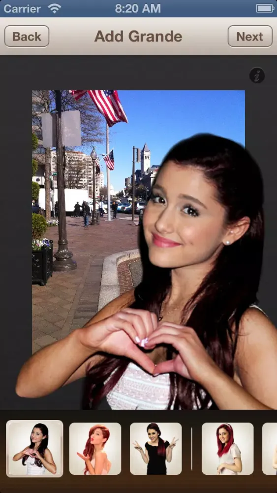 ภาพหน้าจอของ Me for Ariana Grande
