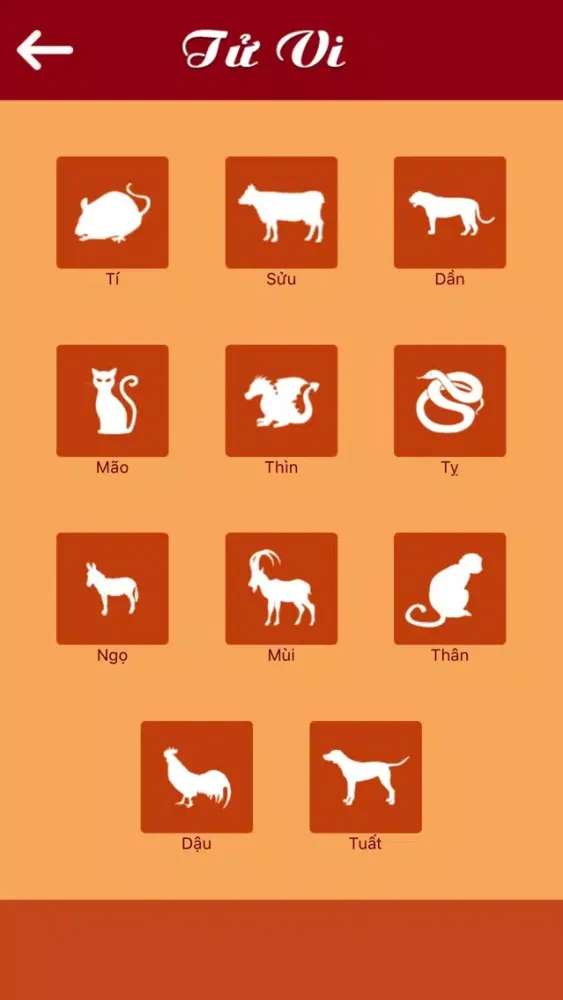 Zrzuty ekranu Tu vi 12 con giap