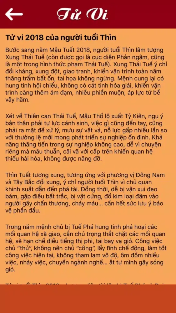 Zrzuty ekranu Tu vi 12 con giap