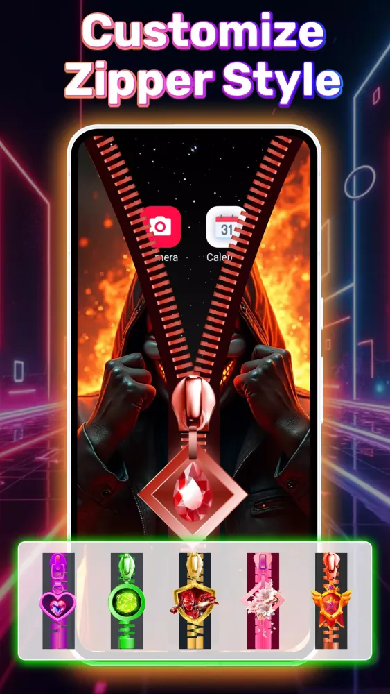 Zipper Locks & Wallpapers Screenshots