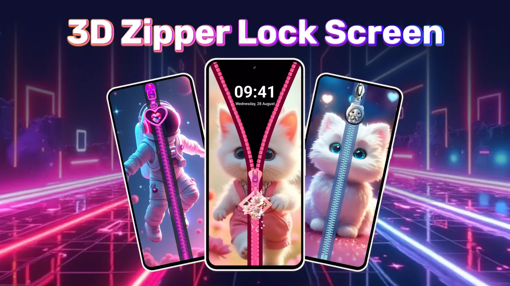 Zipper Locks & Wallpapers Screenshots