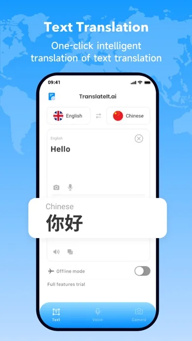 Captures d'écran de TranslateIt.ai Voice Translate