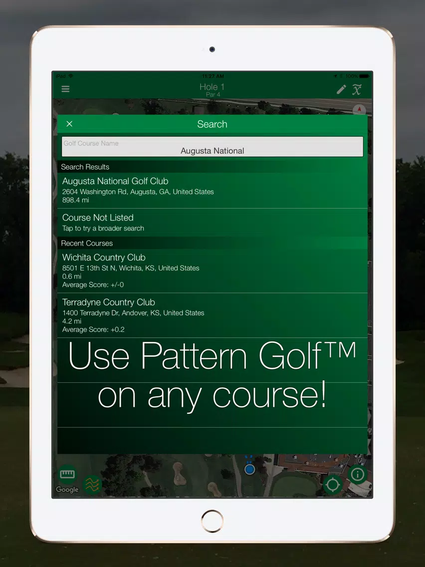 Tangkapan layar Pattern Golf™+ iPad 
