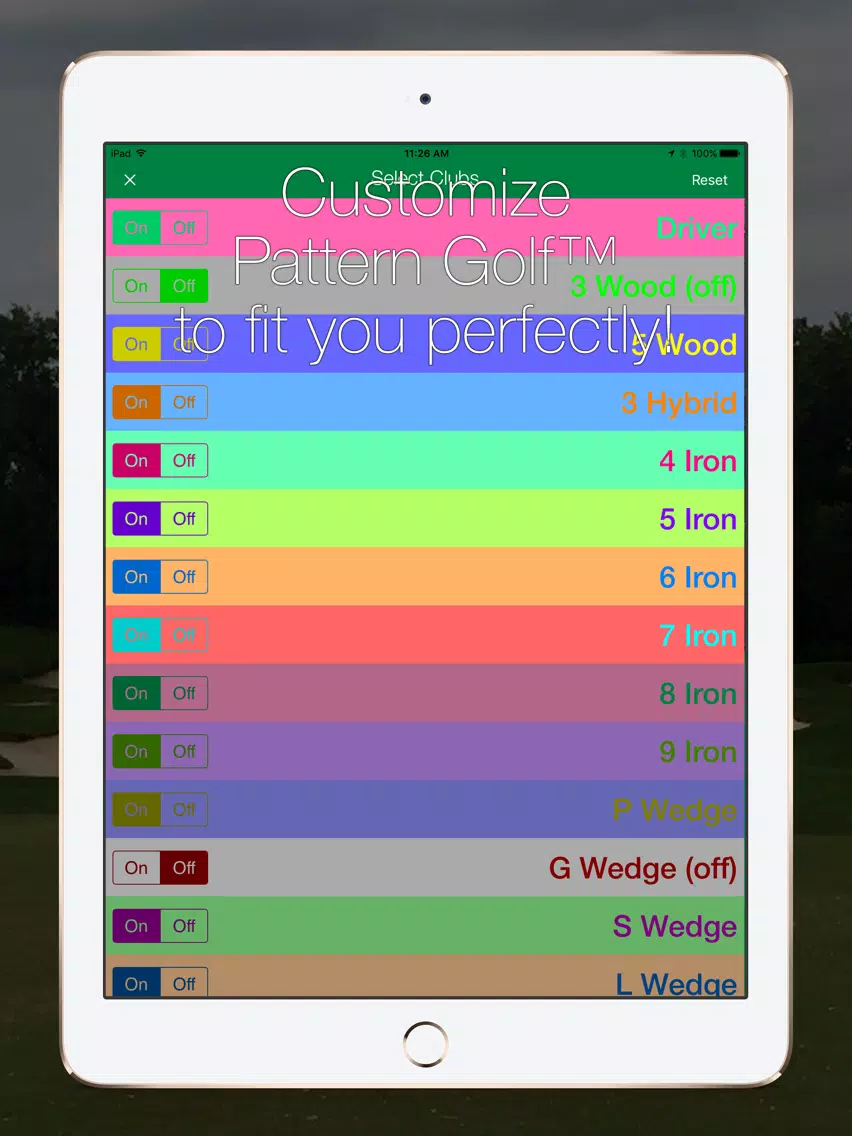Tangkapan layar Pattern Golf™+ iPad 