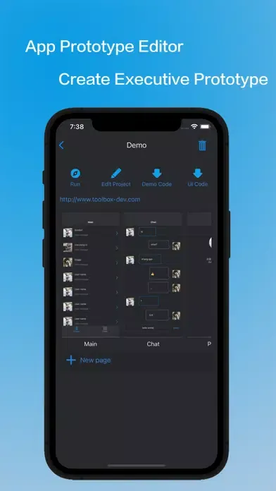 App Prototype Designer Screenshots