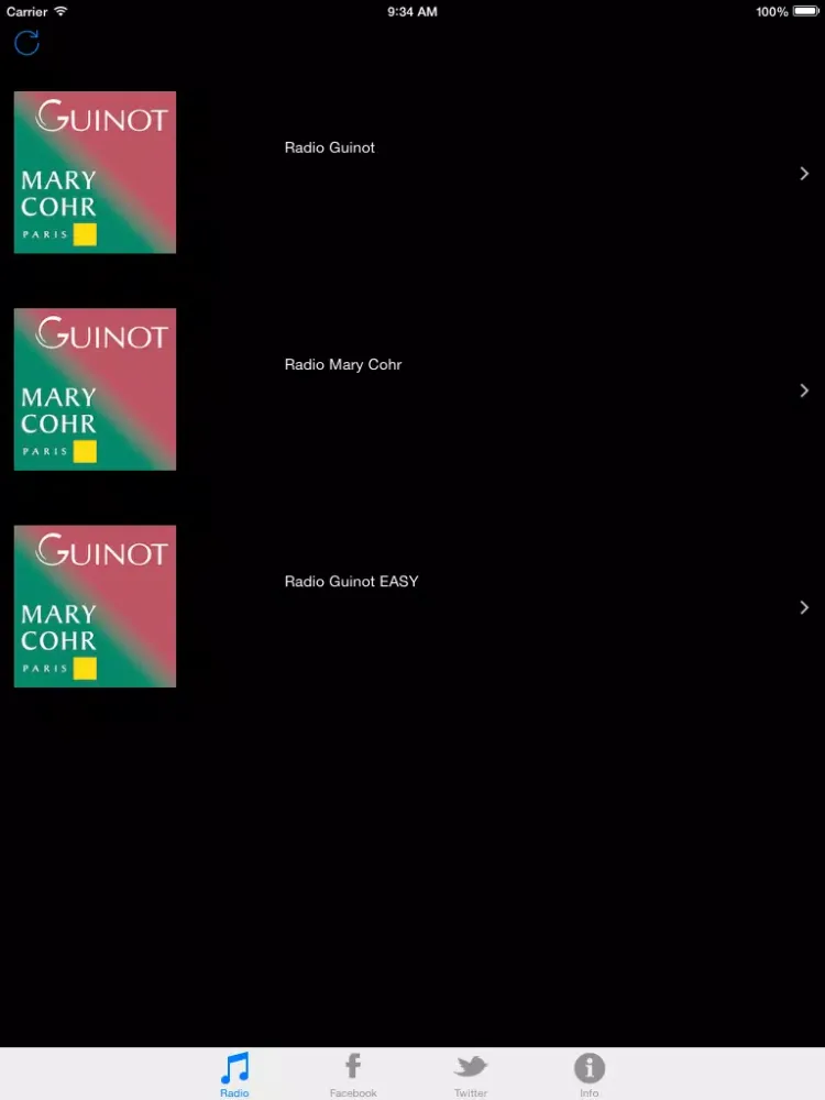 تصاویر Radio Guinot / Mary Cohr iPad 