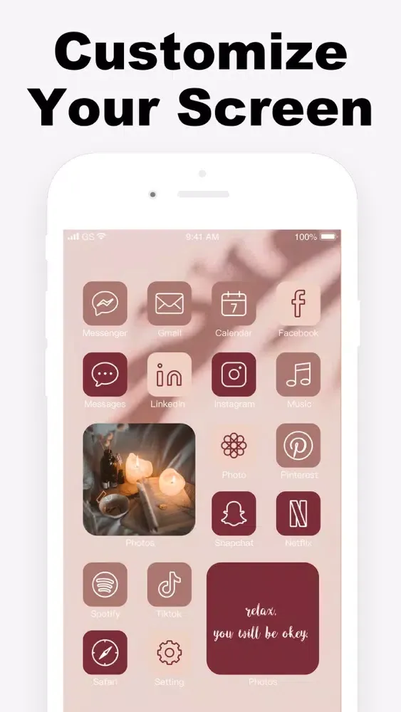ภาพหน้าจอของ Aesthetic App Icons: Theme Kit