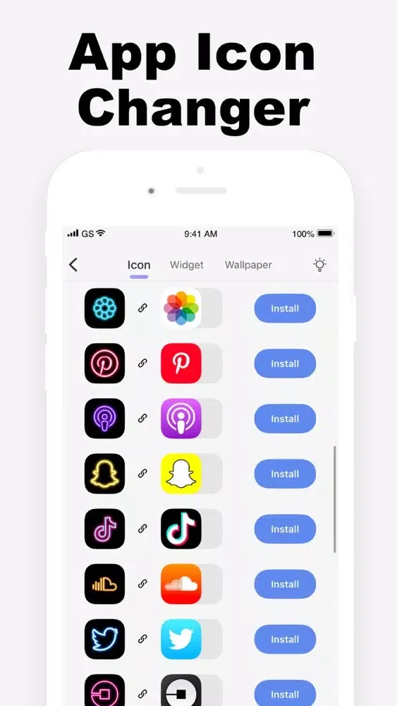 ภาพหน้าจอของ Aesthetic App Icons: Theme Kit