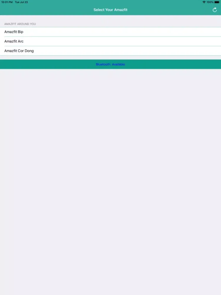 Tangkapan layar Tools for Amazfit iPad 