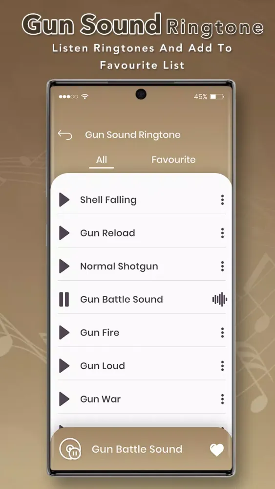 Скриншоты Gun Sound Ringtone