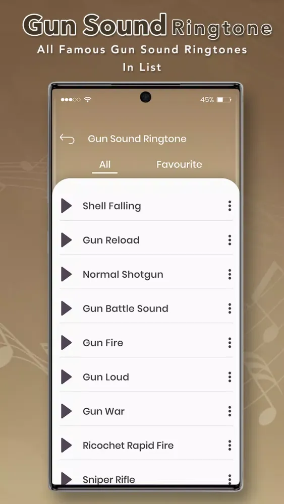Скриншоты Gun Sound Ringtone