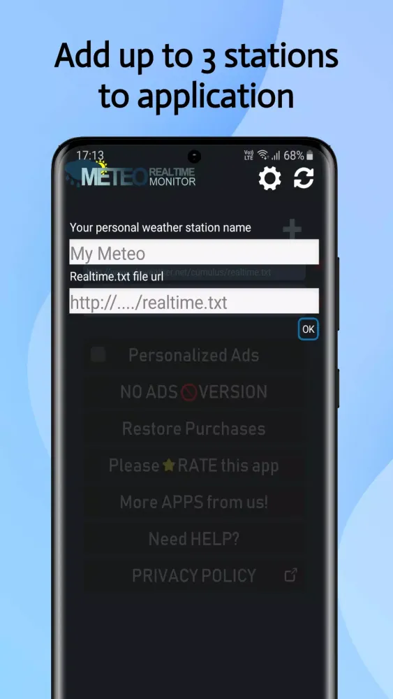 Cumulus Realtime Meteo Monitor スクリーンショット
