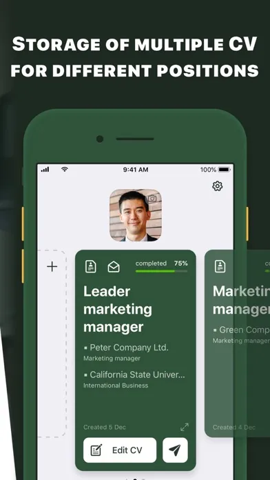Tangkapan layar CV Master: Resume Form Builder