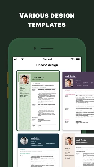 Tangkapan layar CV Master: Resume Form Builder