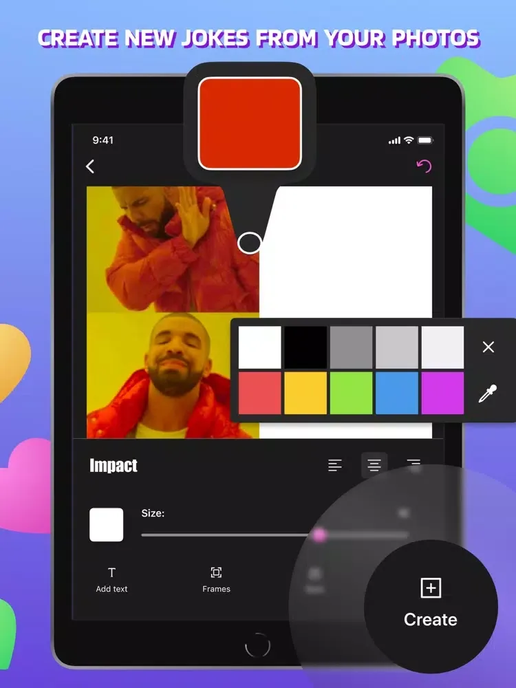 Tangkapan skrin Meme Maker : Fun Generator app iPad 