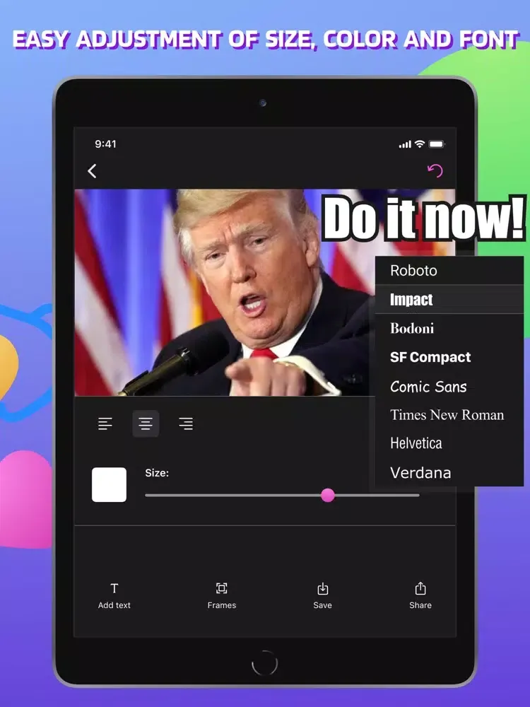 Tangkapan skrin Meme Maker : Fun Generator app iPad 