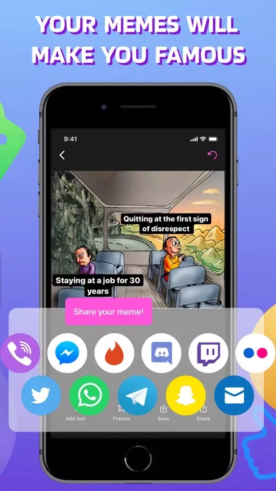 Tangkapan skrin Meme Maker : Fun Generator app