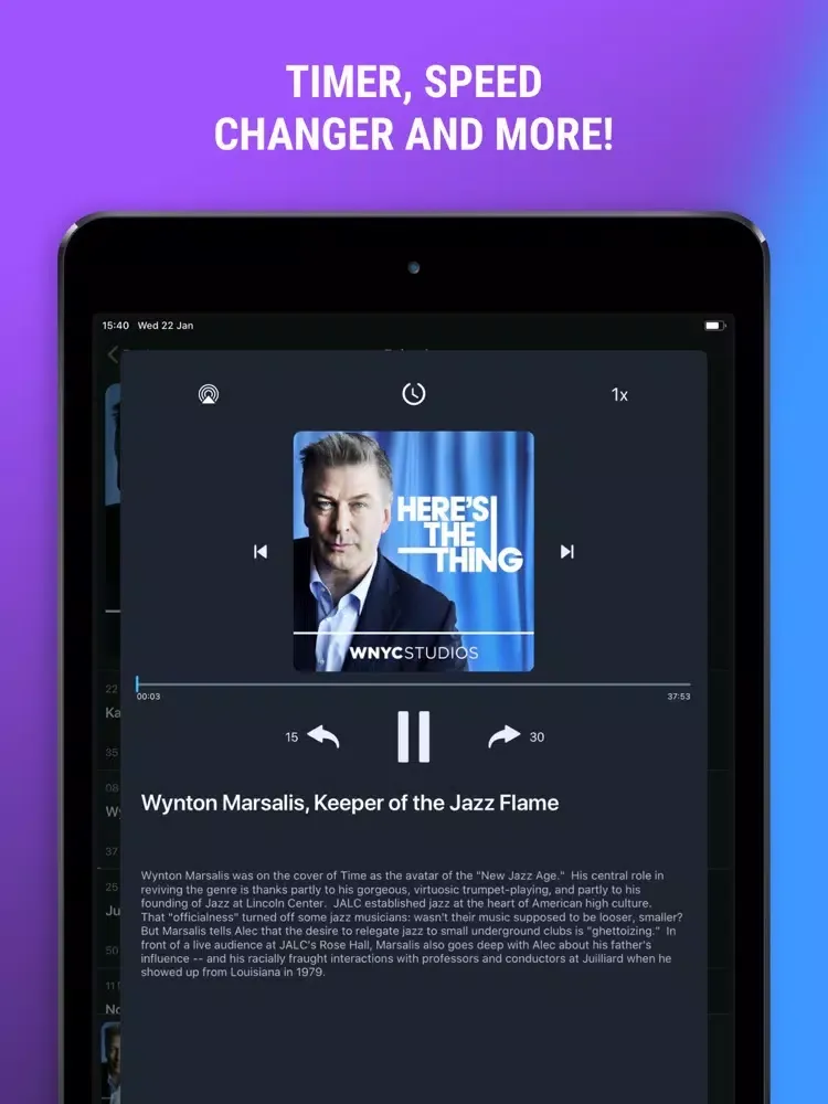 Podcast Tuner: Your Playlists iPad 应用截图