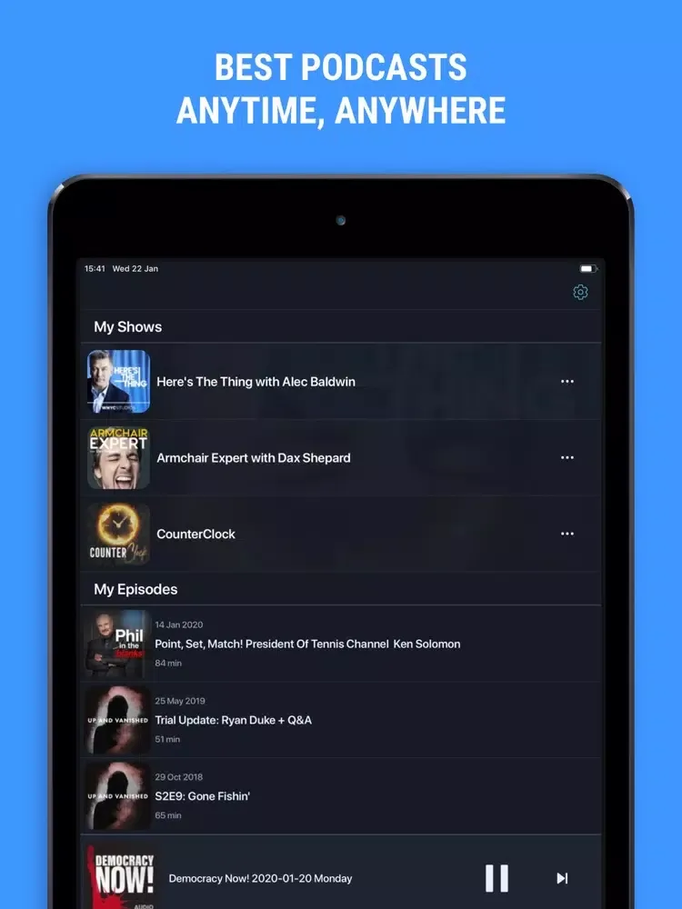 Podcast Tuner: Your Playlists iPad 应用截图