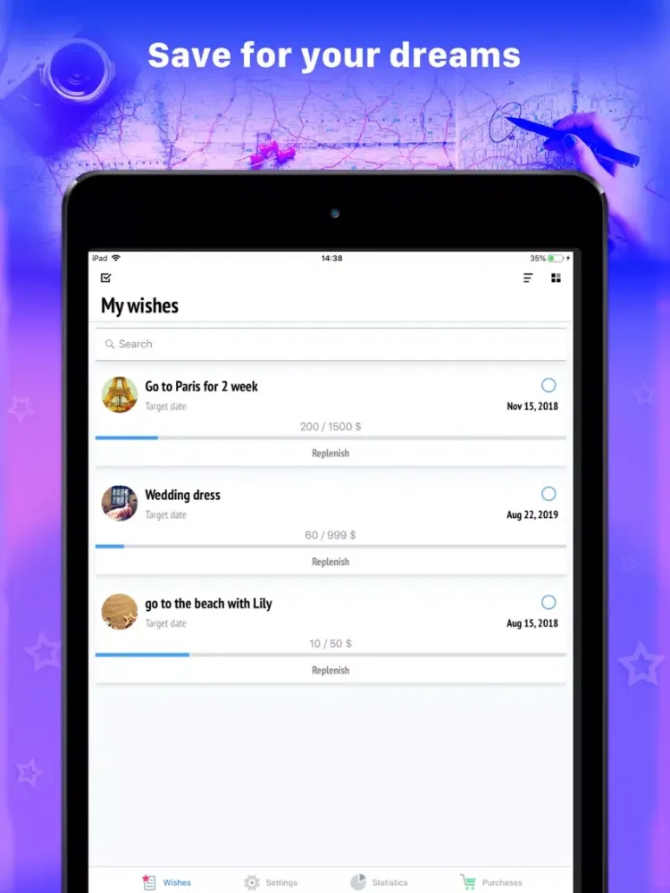 Capturas de tela do Wishies - Wish Maker iPad 