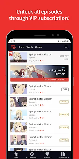 Screenshot di Toomics - Read Premium Comics