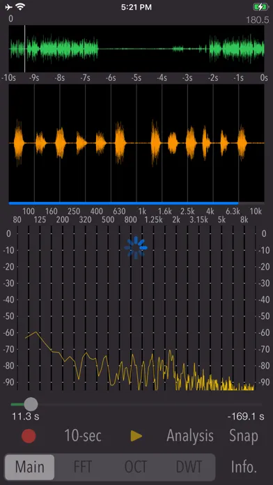 Скриншоты Wavelet Voice Sonogram