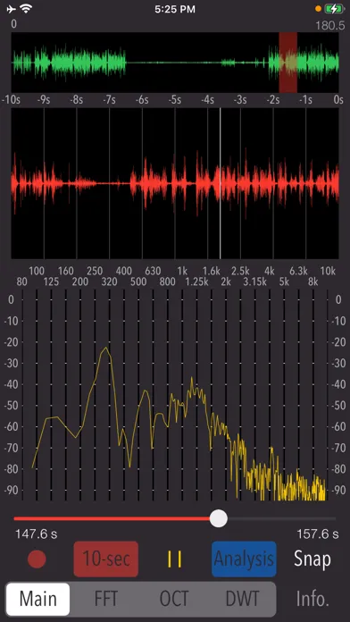 Скриншоты Wavelet Voice Sonogram
