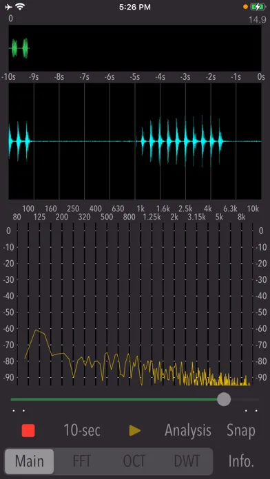 Скриншоты Wavelet Voice Sonogram
