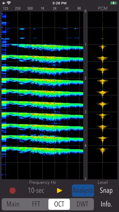 Скриншоты Wavelet Voice Sonogram